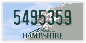 5495359  license plate in NH