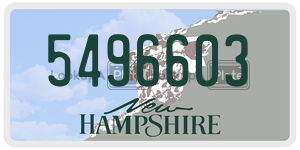 5496603  license plate in NH