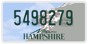 5498279  license plate in NH