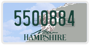 5500884  license plate in NH