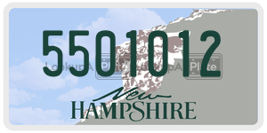 5501012 license plate in New Hampshire