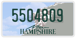 5504809 license plate in New Hampshire