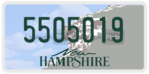 5505019  license plate in NH
