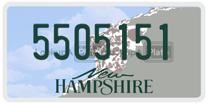 5505151  license plate in NH