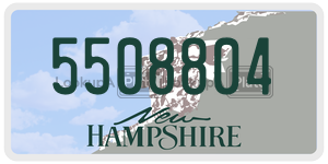 5508804  license plate in NH