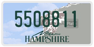 5508811 license plate in New Hampshire