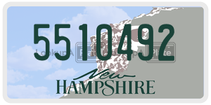 5510492 license plate in New Hampshire