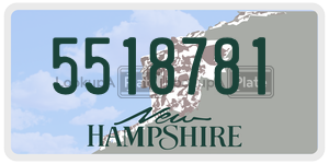 5518781  license plate in NH