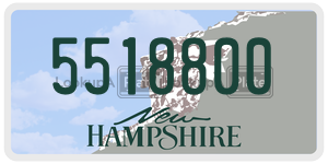5518800  license plate in NH