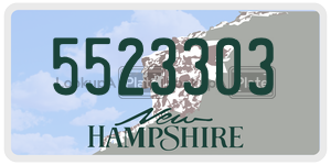 5523303  license plate in NH