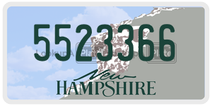 5523366  license plate in NH