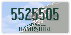 5525505  license plate in NH