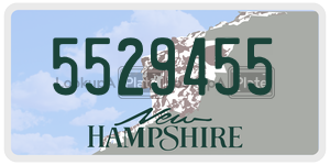 5529455  license plate in NH