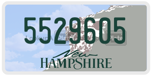 5529605  license plate in NH