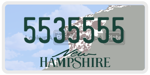 5535555  license plate in NH