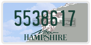 5538617 license plate in New Hampshire