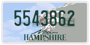 5543862  license plate in NH