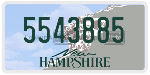 5543885  license plate in NH