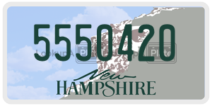 5550420  license plate in NH