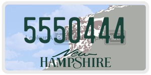 5550444  license plate in NH