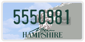5550981  license plate in NH