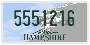 5551216  license plate in NH