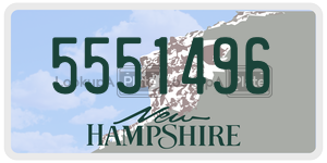 5551496  license plate in NH