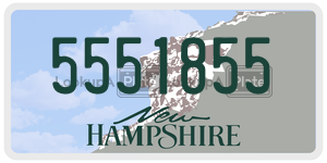 5551855  license plate in NH