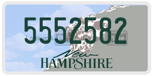 5552582  license plate in NH