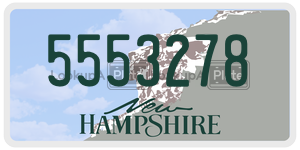 5553278  license plate in NH