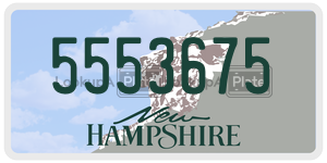 5553675  license plate in NH