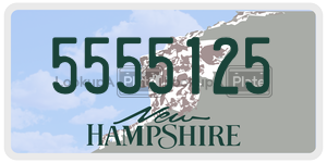 5555125  license plate in NH