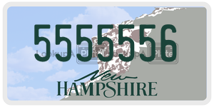 5555556  license plate in NH