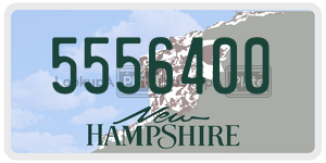 5556400  license plate in NH