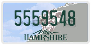 5559548 license plate in New Hampshire