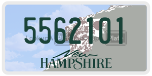 5562101 license plate in New Hampshire