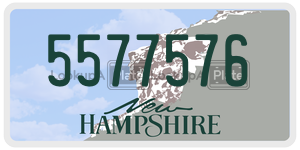 5577576 license plate in New Hampshire