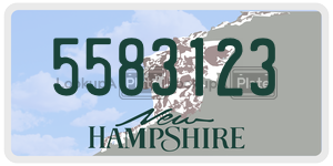 5583123  license plate in NH