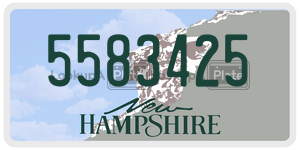 5583425  license plate in NH