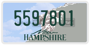 5597801  license plate in NH
