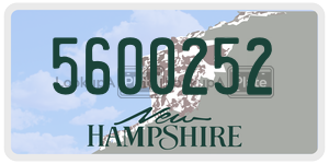 5600252  license plate in NH