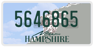 5646865  license plate in NH