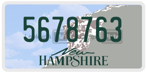 5678763  license plate in NH