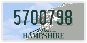 5700798  license plate in NH