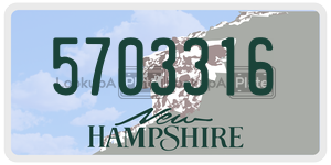 5703316  license plate in NH