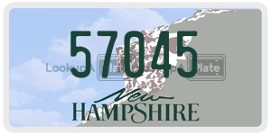 57045  license plate in NH