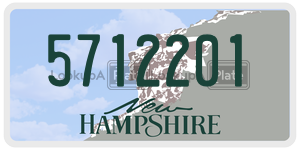 5712201  license plate in NH