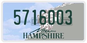 5716003  license plate in NH
