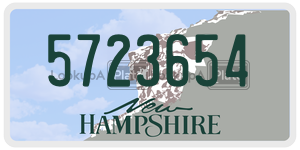 5723654  license plate in NH
