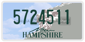 5724511  license plate in NH